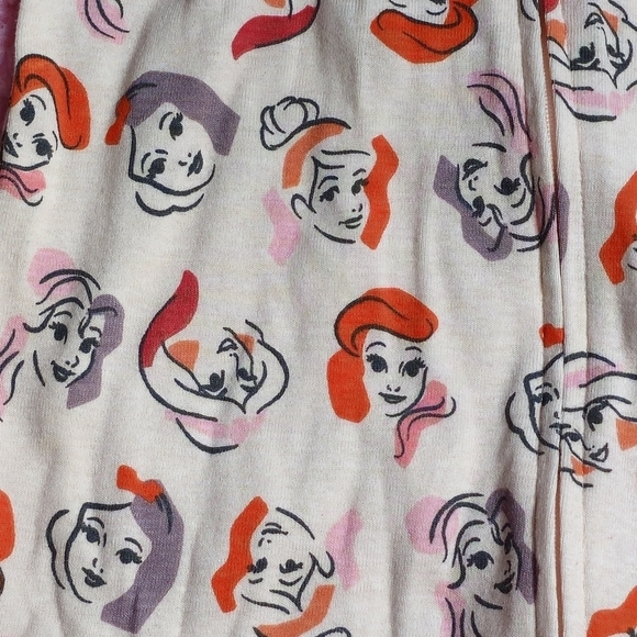 Amazon Essentials Disney Princesses Pink & Orange Onesie Footed Pyjamas Size 3T - Picture 5 of 8